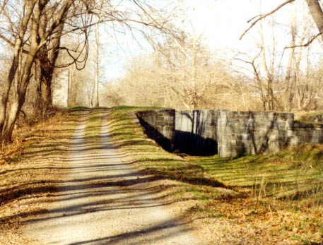 view along the towpath